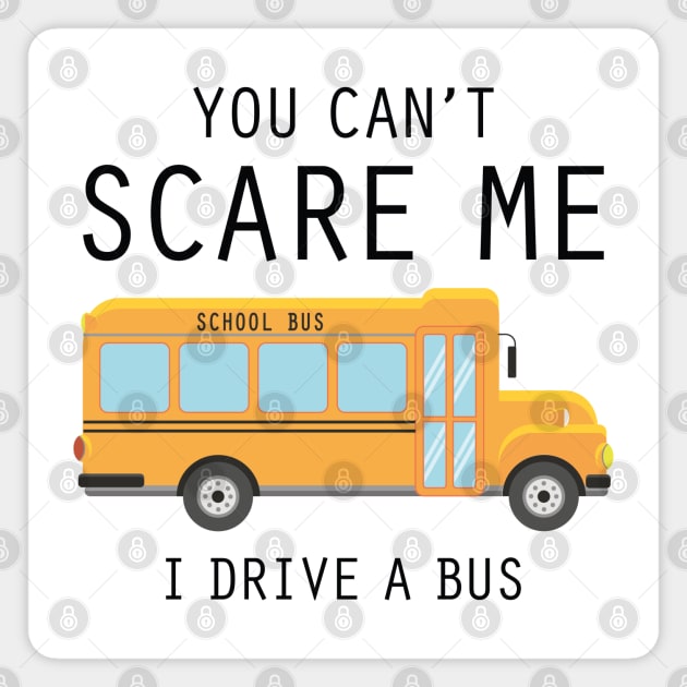 I Drive A Bus Magnet by LuckyFoxDesigns